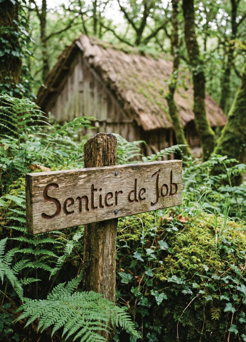 Sentier ensoleillé dans la forêt de Beffou