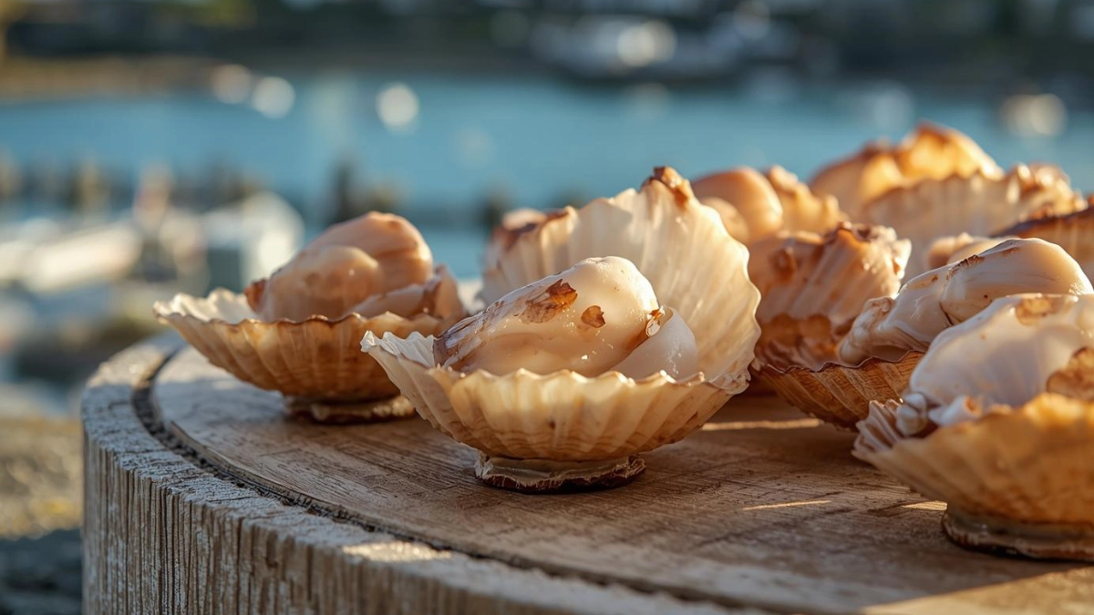 Coquilles Saint-Jacques fraîches