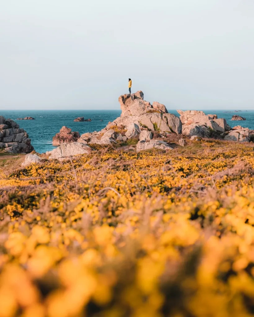 Détente sur les rochers à Plougrescant - © Verneuil Teddy - Lezbroz - Tourisme Bretagne