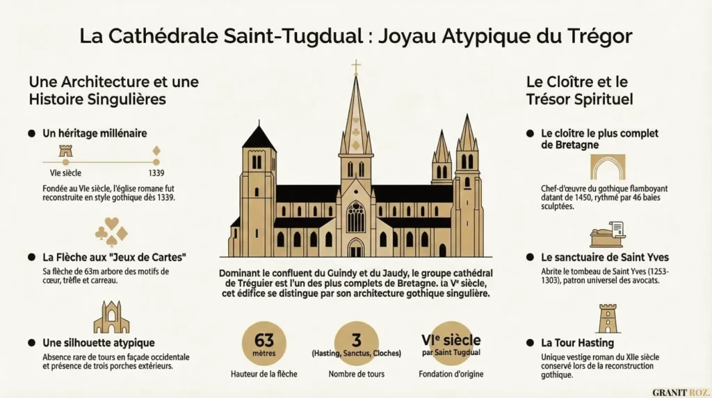 La Cathédrale Saint-Tugdual : joyaux atypique du Trégor
