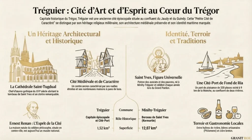 Tréguier : cité d'art et d'esprit au cœur du Trégor.